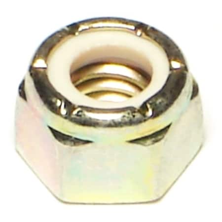Midwest Fastener Nylon Insert Lock Nut, 5/16"-18, Steel, Grade 8, Yellow Zinc, 50 PK 08206